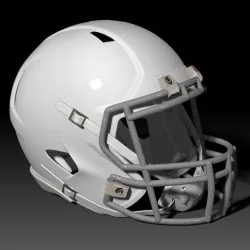 NFL Fottball Helmet Riddell Speed with Padding 3D Model