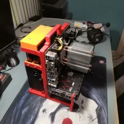 Open computer stand