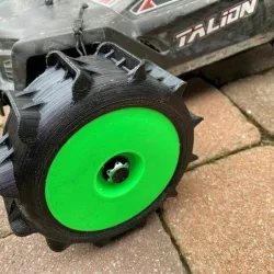 Paddle Wheel (rim & tire) 1/8 for snow / sand