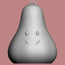 Pear Keyring