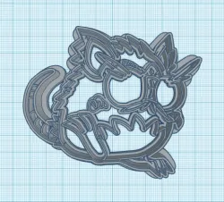 Pokemon: Alolan Raticate Cookie Cutter