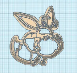 Pokemon: Gigantamax Eevee Cookie Cutter