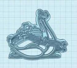 Pokemon: Gigantamax Lapras Cookie Cutter