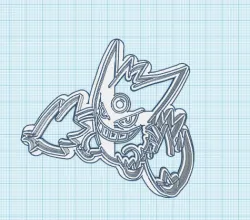 Pokemon: Mega Gengar Cookie Cutter