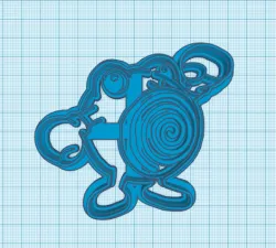 Pokemon: Poliwhirl Cookie Cutter