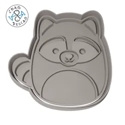 Racoon - Squishmallows - Cookie Cutter - Fondant - Polymer Clay