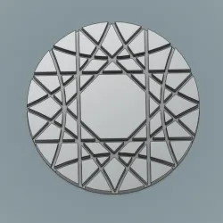 Rattan basket weaving center template