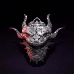 Realistic Snake Dragon Pendant