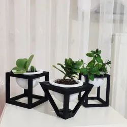 rectangular, triangle, square decorative flower pot