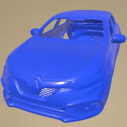Renault Megane hatchback RS Trophy 300 2018 Printable Car Body