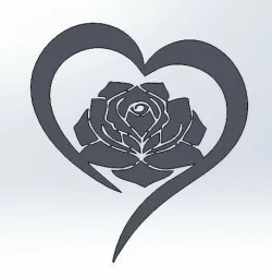 roses heart wall love