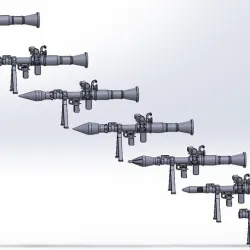 RPG-7 Fullpack 3D print model