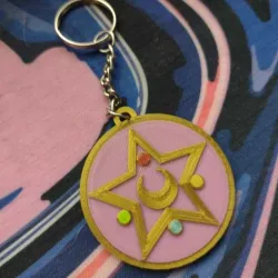 Sailor moon brooch keychain