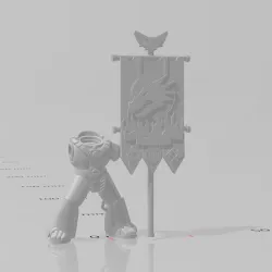Salamanders LEGION BANNER XVIII for 30k wargaming
