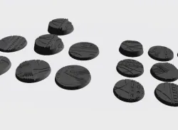 Scifi Egyptian Round Bases 32mm and 40mm