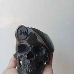 Skull and crossbones mate with name