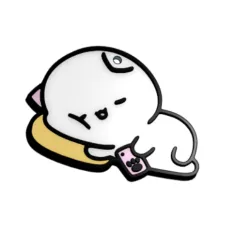 Sleeping kitten keychain