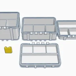 Small storage box with compartments | Storage box