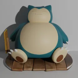 Snorlax pokemon 3D print model