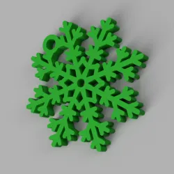 Snow Flake Keychain
