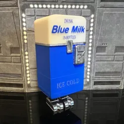 STAR WARS VINTAGE BLUE MILK VENDING MACHINE GONK DROID, CUSTOM UNPRODUCED KENNER, HASBRO ACTION FIGURE, 3.75", 1/18