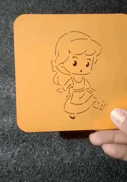 Stencil Princess Cinderella #1