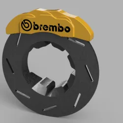 Tamiya TT-01 Brembo brake caliper - 3D-printed scale accessory for RC models