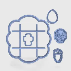 Tateti Easter Cookie Cutter Set Easter Easter Cookie Cutter Set