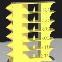 Temp tower double cone PLA 190-215