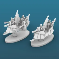 Tiny evil space elf skiffs