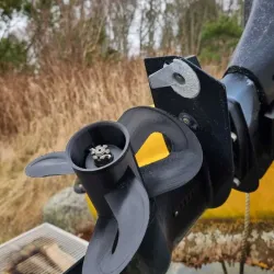 Toroidal propeller for Outboard motors like  Mercury, Yamaha, Mariner, Tohatsu 9.9-20HP (ready to 3d print)