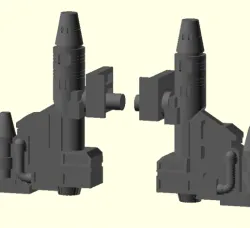 TRANSFORMERS G1 RAIDEN FEET REACTORS