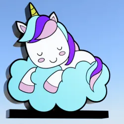 unicorn on cloud z-hop style (single extruder)