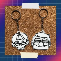 UP Keychains - Mr. and Mrs. Fredricksen