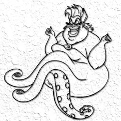 Ursula The Little Mermaid Wall Art Octopus Villian Wall Decor