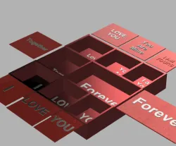 Valentine advent box
