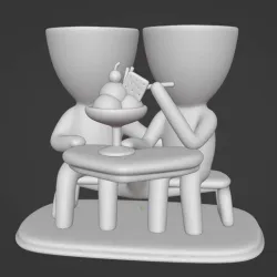Valentine's Day in Love Flowerpot [CLASSIC] [CLASSIC].