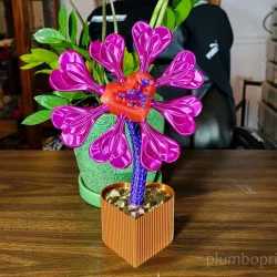 Valentines Day Heart Flower Gift Box