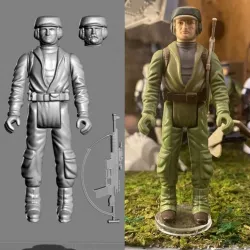 VINTAGE STAR WARS KENNER ENDOR REBEL COMMANDO ACTION FIGURE