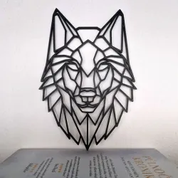 WALL ART WOLF 2D