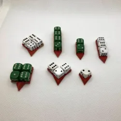 Warhammer Wound Tracker 12mm D6 Dice