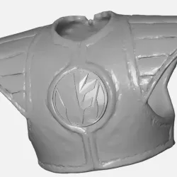 White Ranger Shield Lightning Collection figure