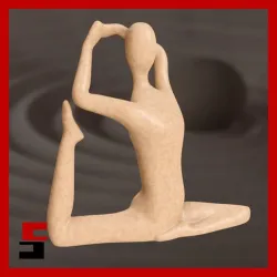 Yoga Sculpture Home Decor Yoga pose meditation Abstract Art Buddha