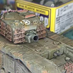 1/72 Churchill AVRE Tank replacement mortar barrel (for Dragon kit)