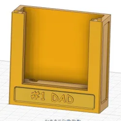 #1 Dad Fathers Day Lithophane Box
