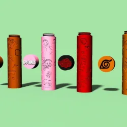 2 PACK OF CARTRIDGE CASES WITH THEME