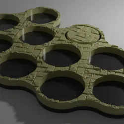 28mm movement tray with brick surface