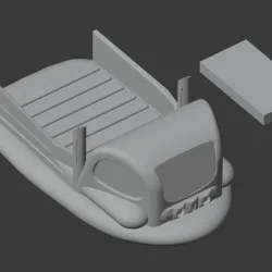 28mm scale Science Fiction Hover Pickup Truck