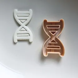3D Printed DNA Cookie Cutter, .STL Design for 3D Printers - Baking Adventure & Unique Treats