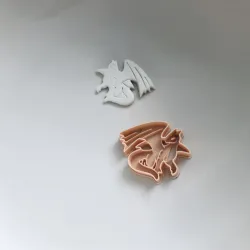 3D Printed Dragon Cookie Cutter, .STL Design for 3D Printers - Baking Adventure & Unique Treats